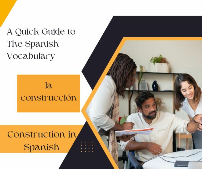Construction in Spanish A Quick Guide to The Spanish Vocabulary