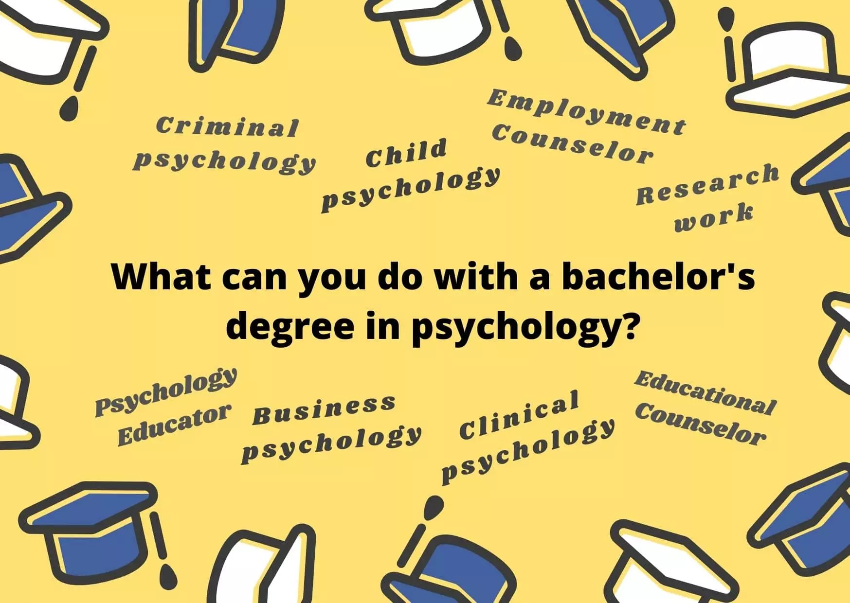 What can you do with a Bachelor's in Psychology