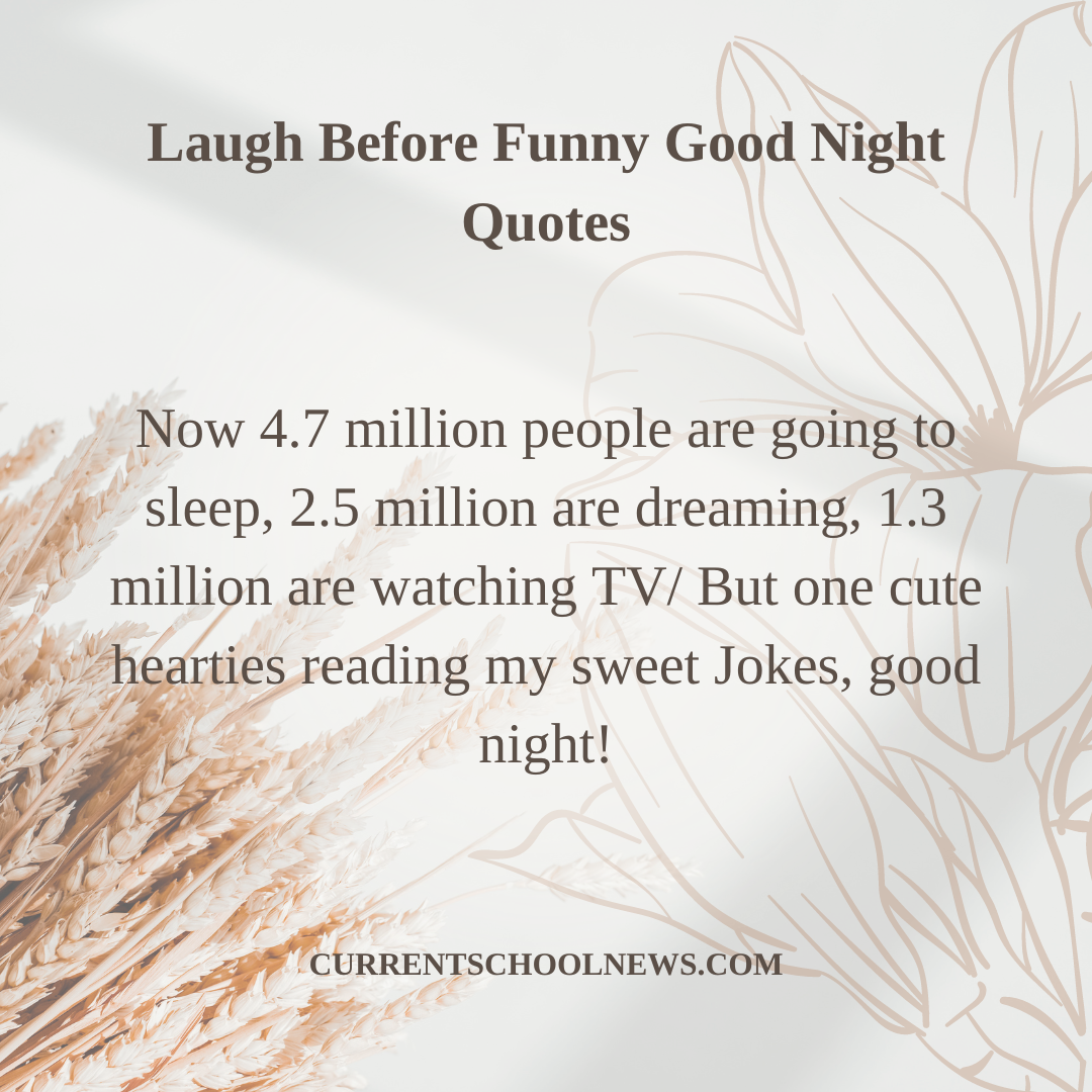 laugh before funny good night quotes