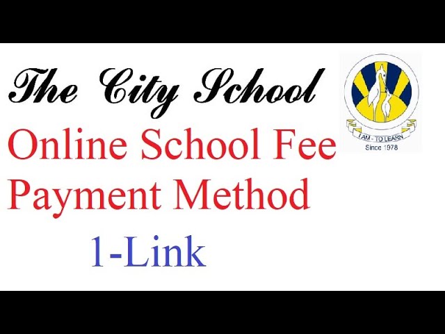 How to Submit City School Fee Online?
