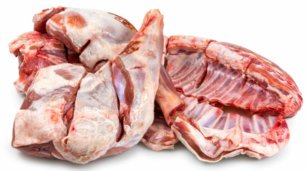 Cuts of goat meat