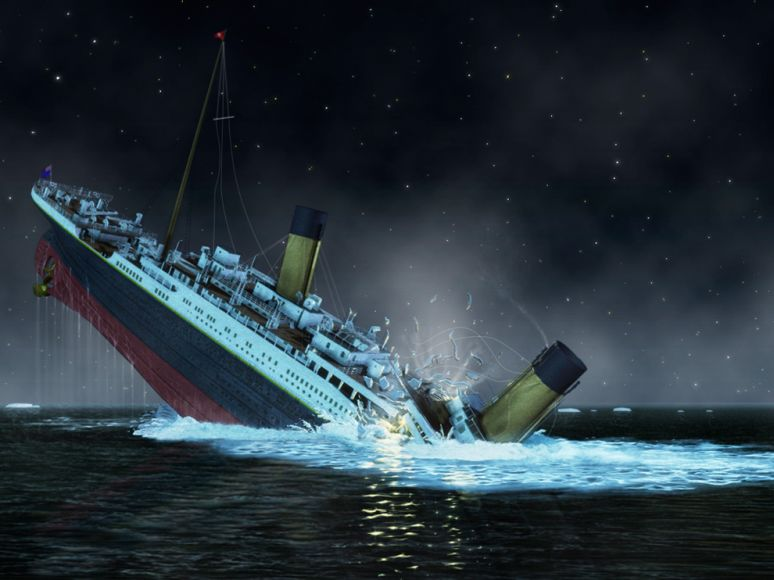 how long did it take for the titanic to sink