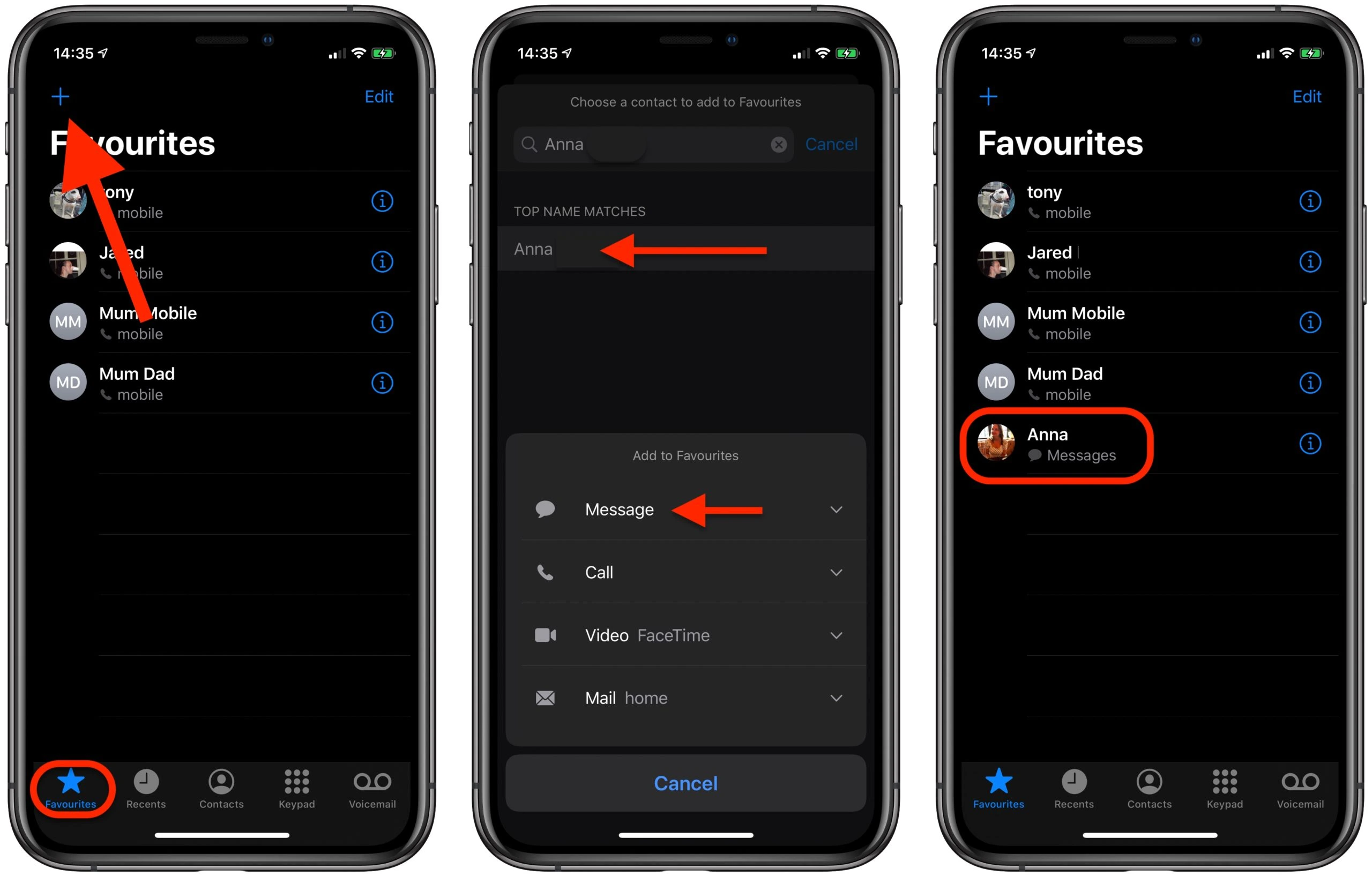 How to remove favorites on iPhone