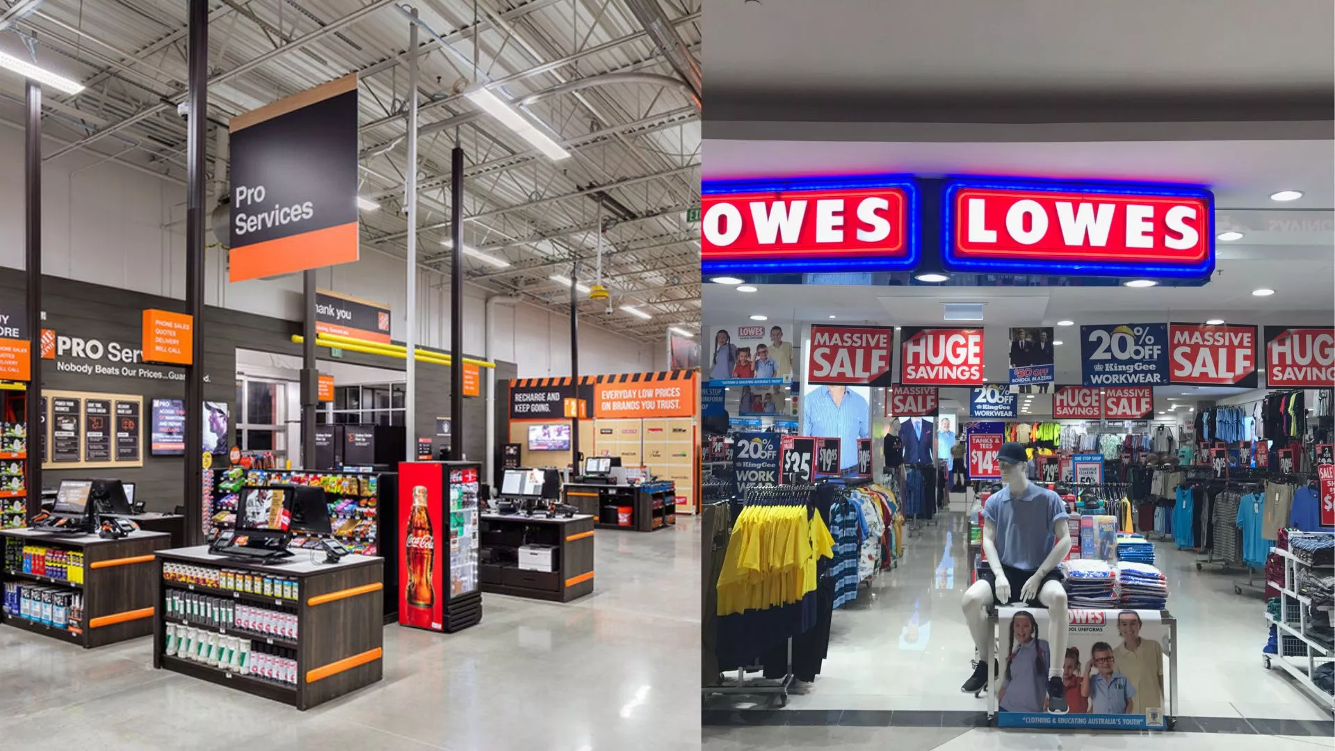 Is Home Depot less expensive than Lowes?