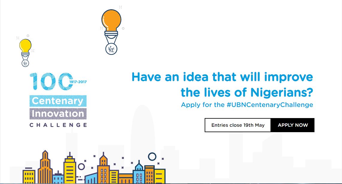 Union Bank Centenary Innovation Challenge 2020 | N4.5 Million Cash Prize.