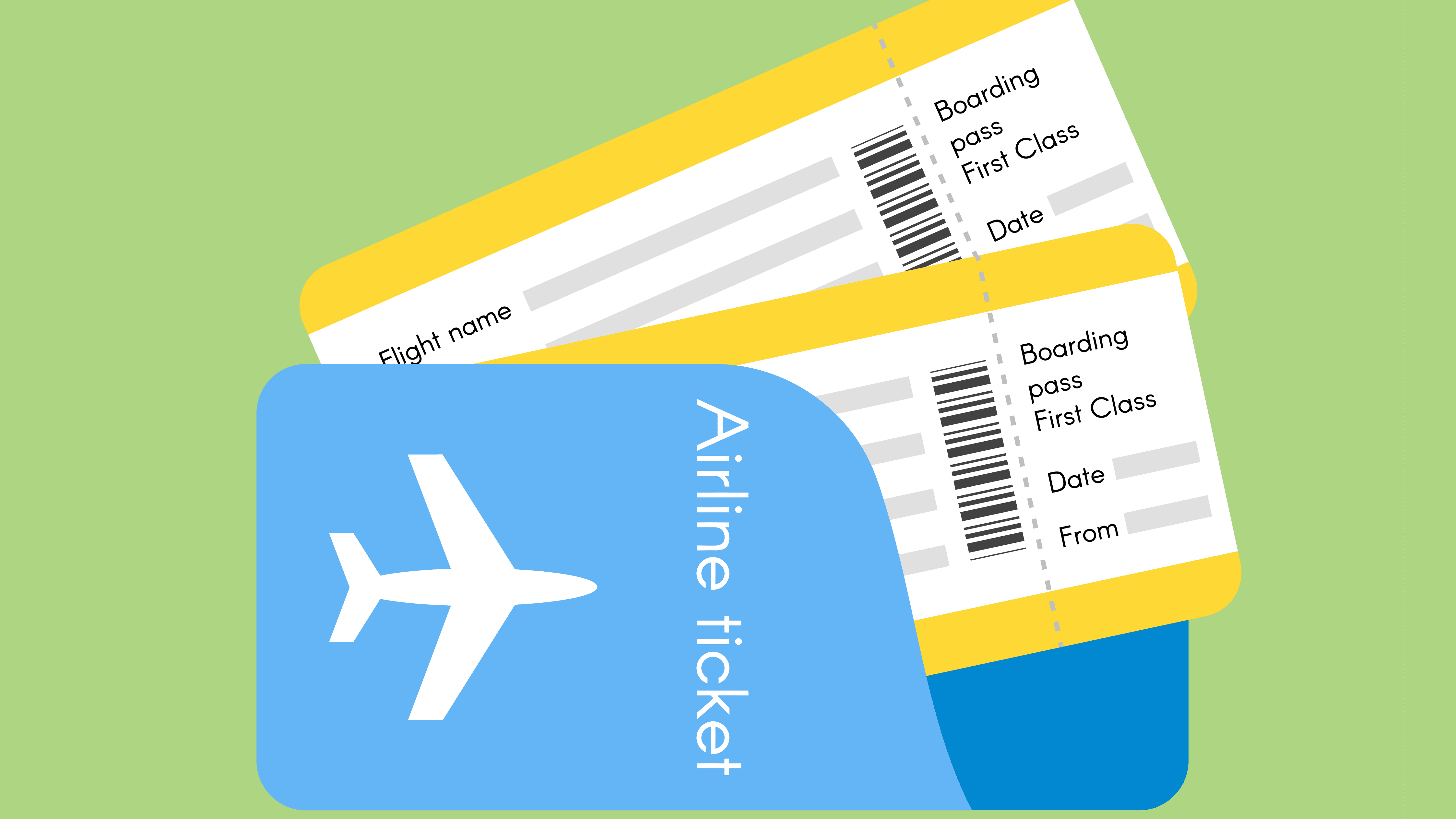 обложка на билет на самолет