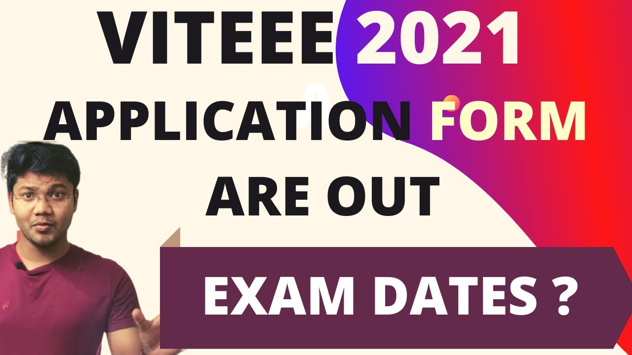 viteee exam dates 2021