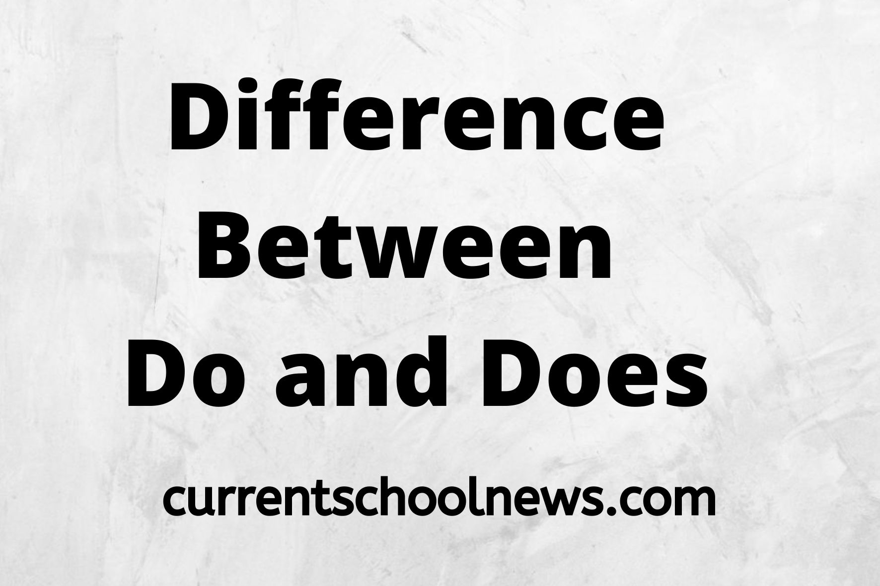 Difference Between Do And Does Do Vs Does