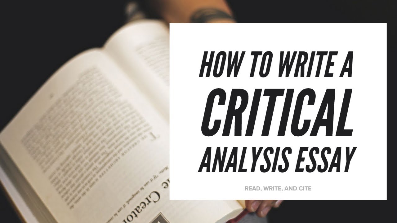 write a critical analysis essay