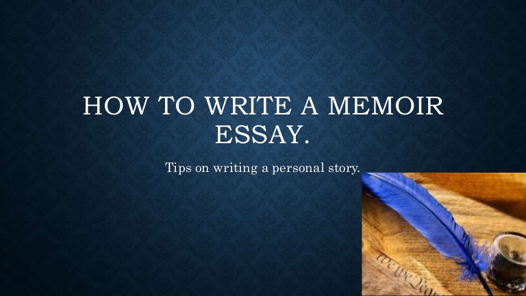 definition of memoir essay