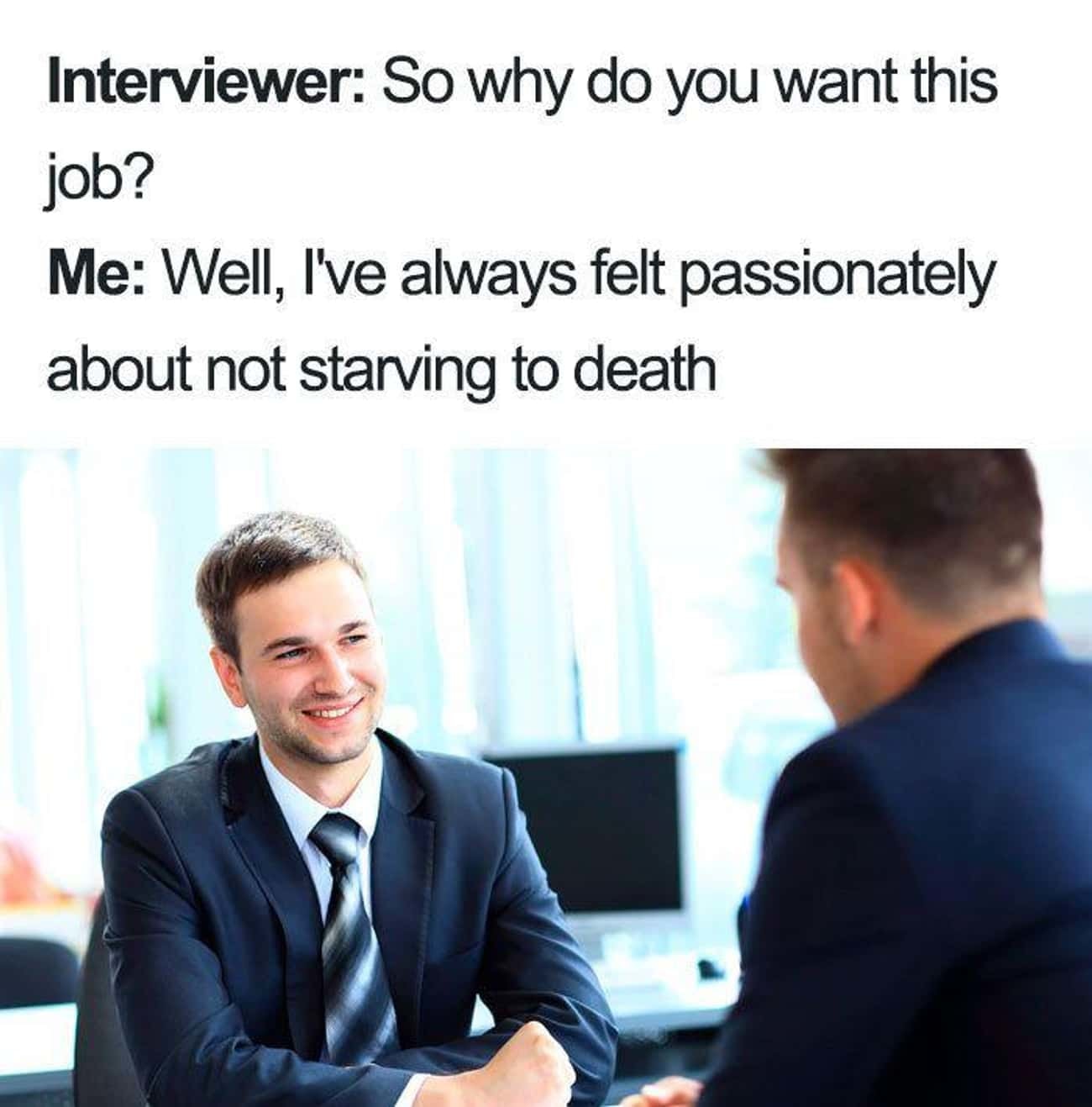 Job hunting meme