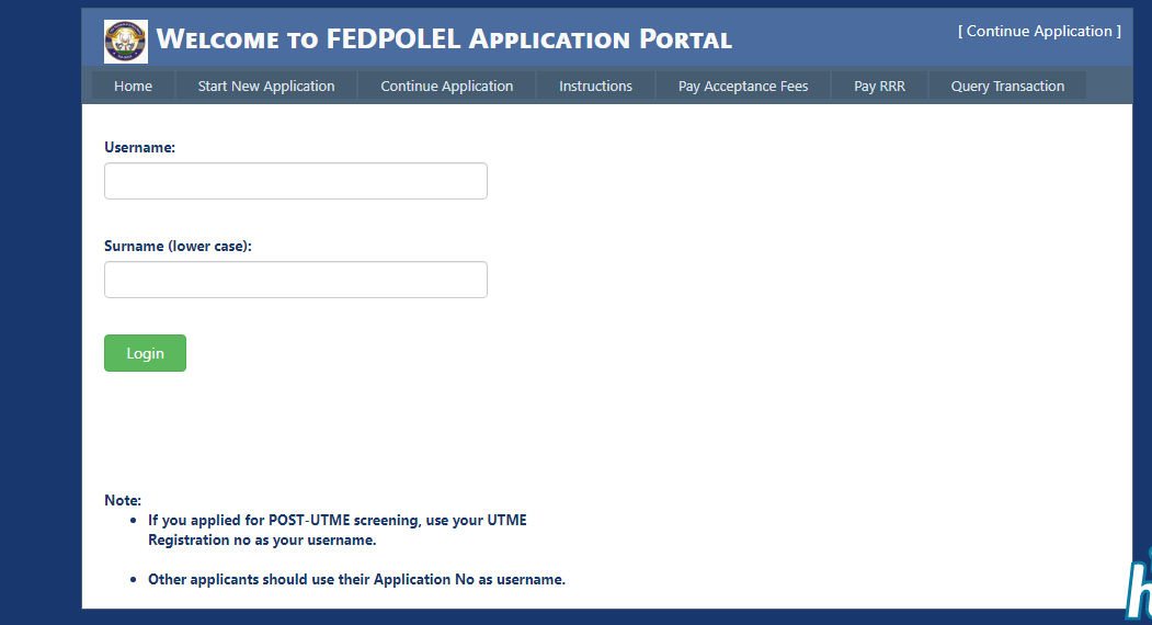 Steps to Check FEDPOLEL Post UTME Screening Result