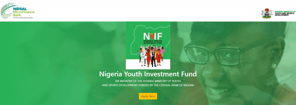 Nigerian Youth Investment Fund (NYIF) Registration Form 2021