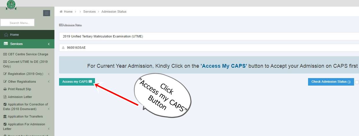 How to Accept/Reject Course Transfer on CAPS Portal