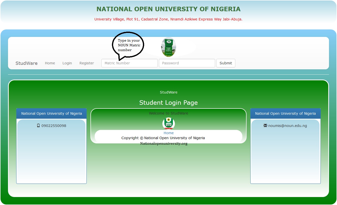 Student portal login