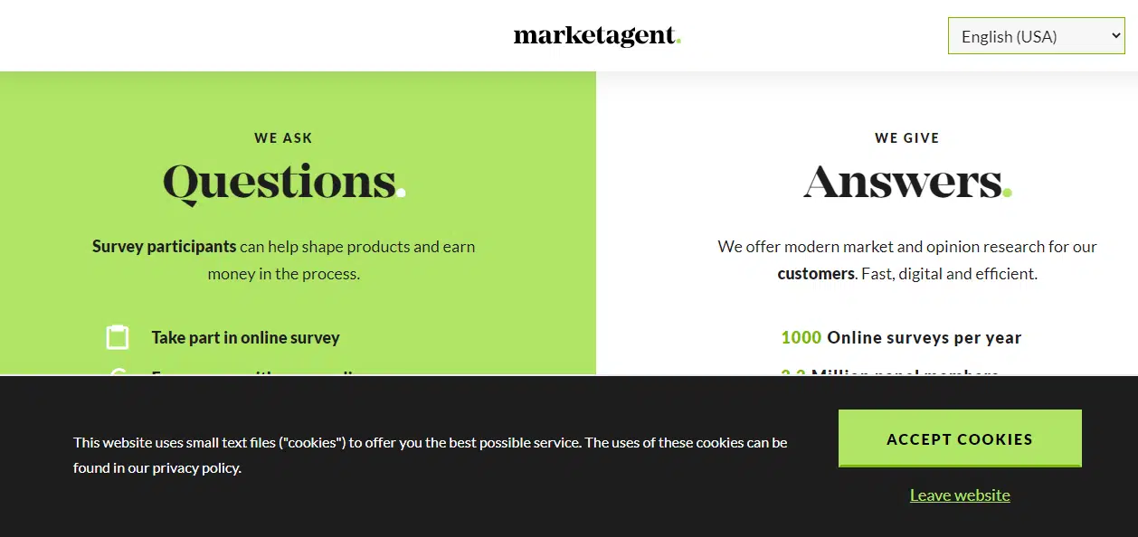 MarketAgent 18 Top Paying Survey Sites