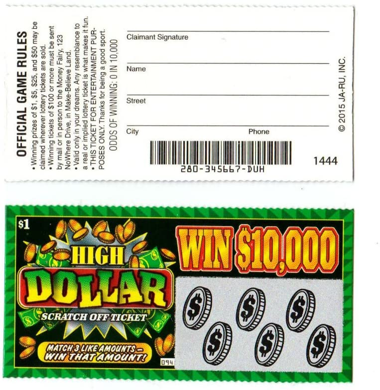 5 Підроблені підроблені універсальні виграшні лотерейні квитки інших виробників - жарт - жарт - гаг