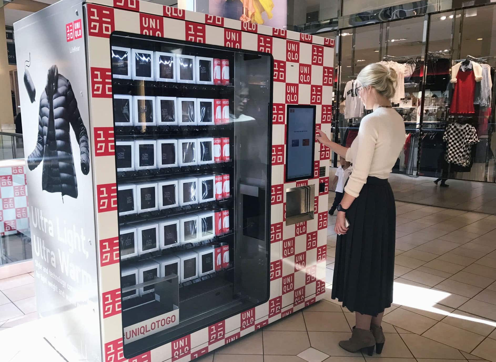 Uniqlo Airport Vending Machines
