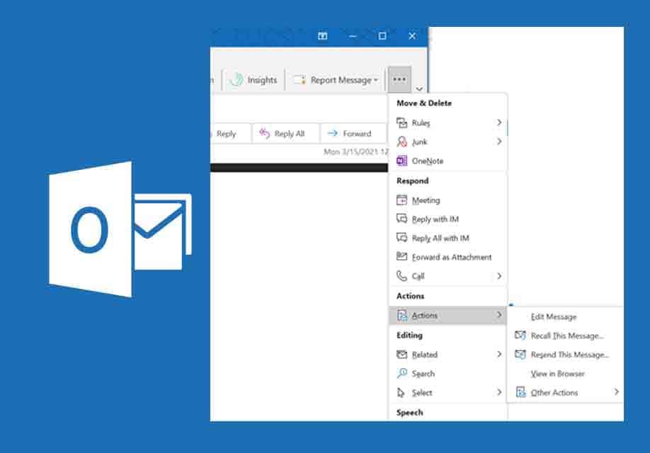 Outlook Recalling Email