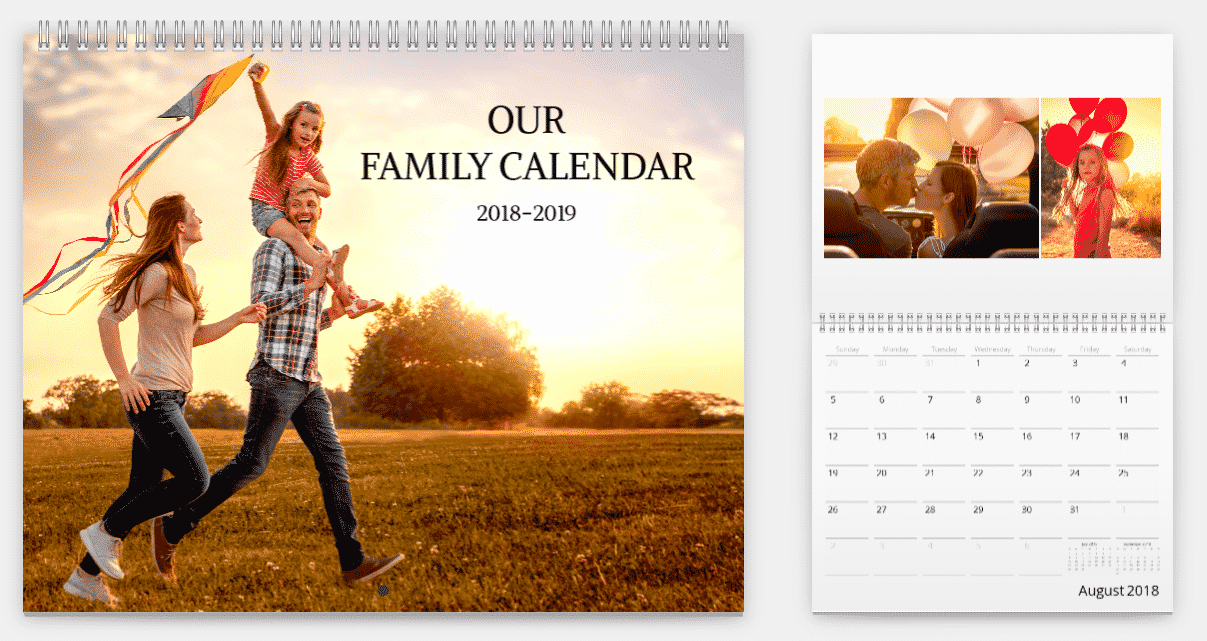 Personalized Photo Calendar for His Desk