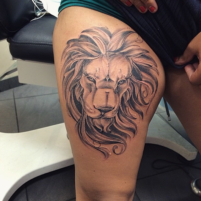 Lion Head Tattoo, tribal leg tattoo, flower leg tattoos, full leg tattoo, leg tattoo designs drawings,
