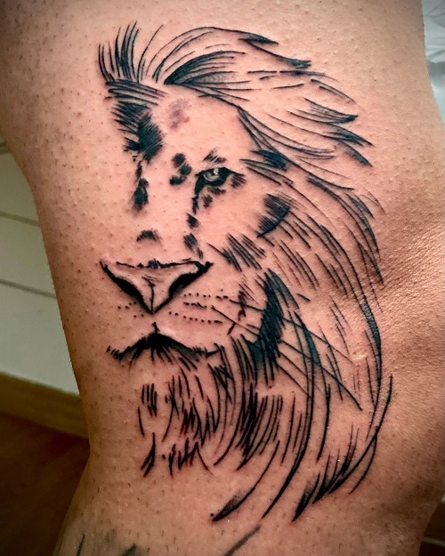 Simple Lion Tattoo