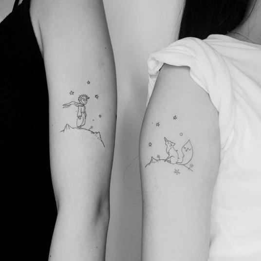 The Little Prince Charming Tattoo Style