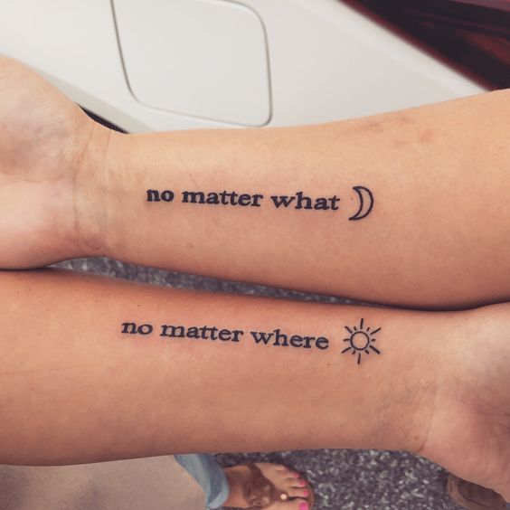 best friend matching tattoos