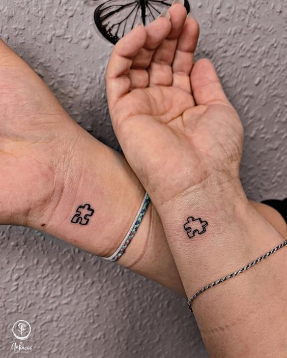 small matching tattoos