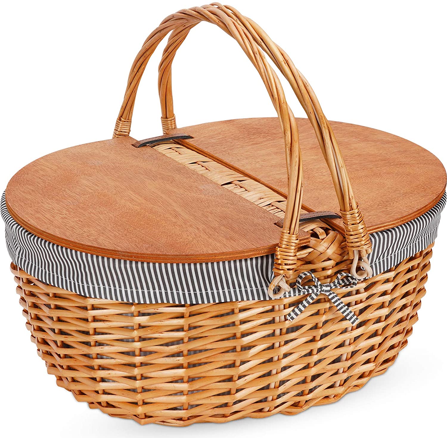 Classic Woven Picnic Basket, The 50 Best and Enticing Gifts for Grandparents in 2022