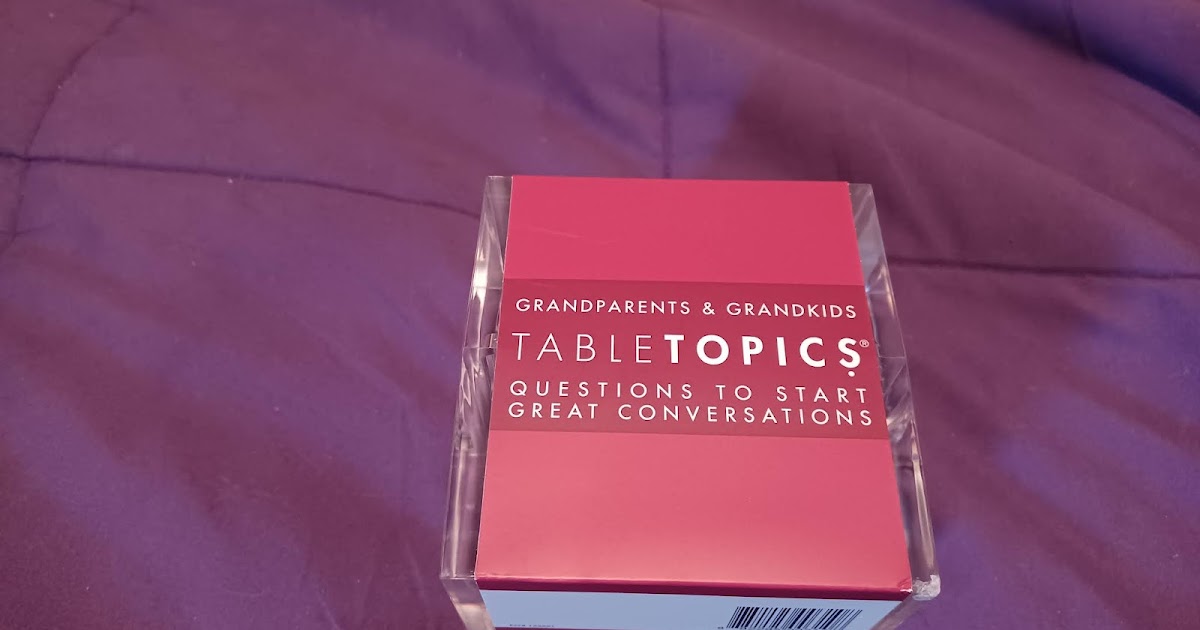Grandparents and Grandkids TableTopics
