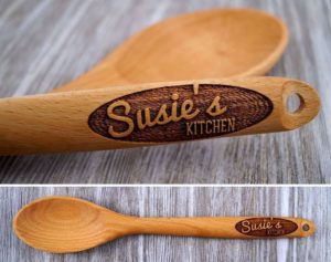 Wooden Spoons with Engraving