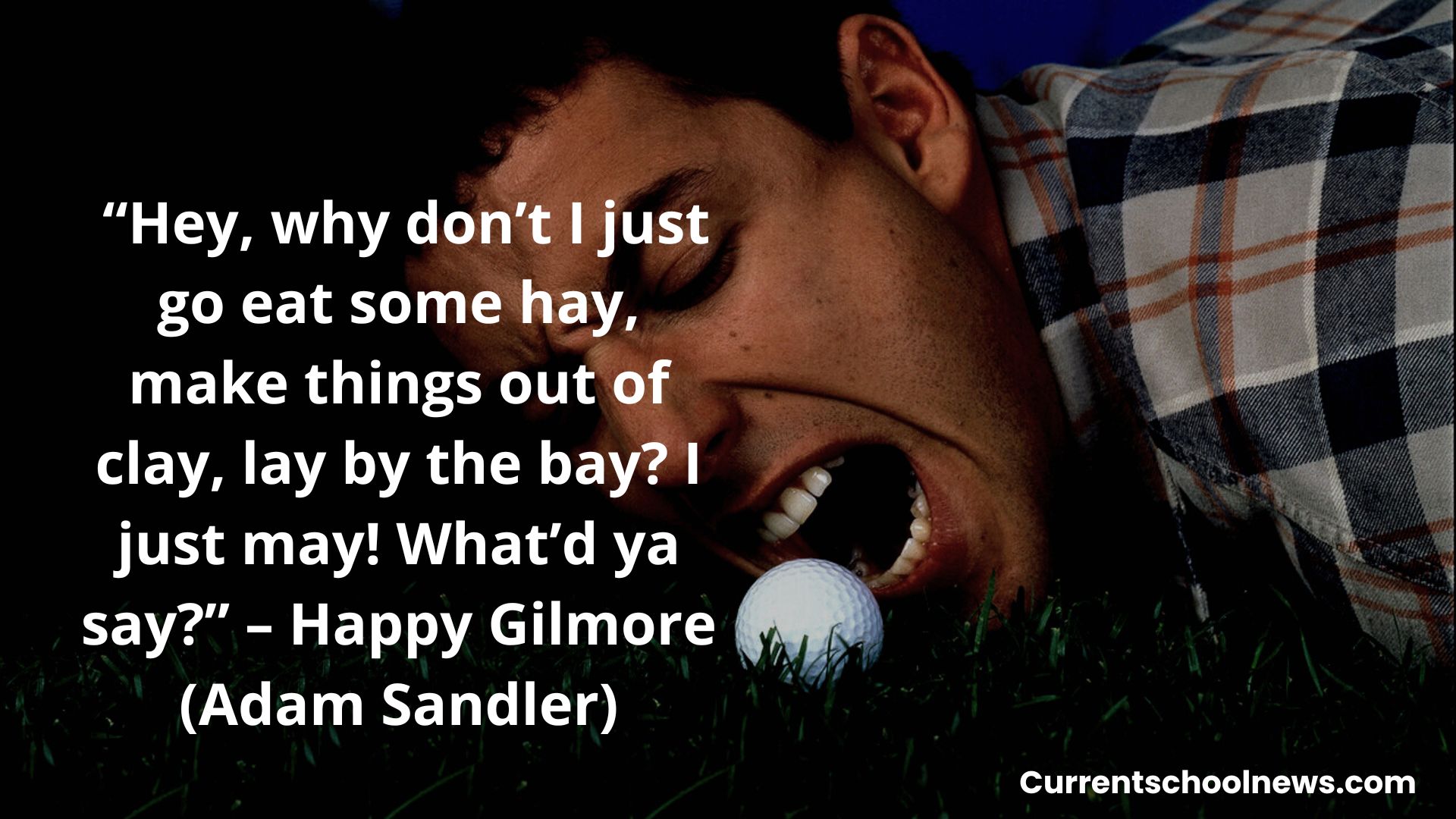 Adam Sandler - That's my puck baby! Don't you ever touch my puck! - Happy  Gilmore in Happy Gilmore