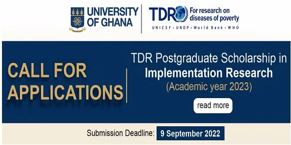 TDR Postgraduate Scholarship 