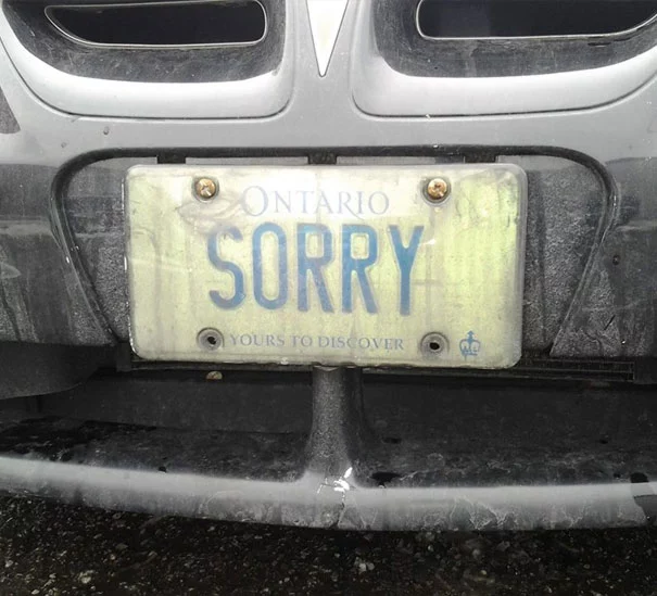 6. The Most Canadian License Plate I've Ever Seen