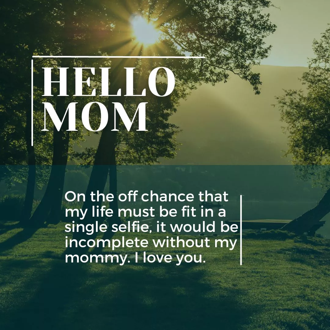 Beautiful message for mother