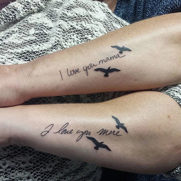 10. Matching Mother Daughter Tattoos