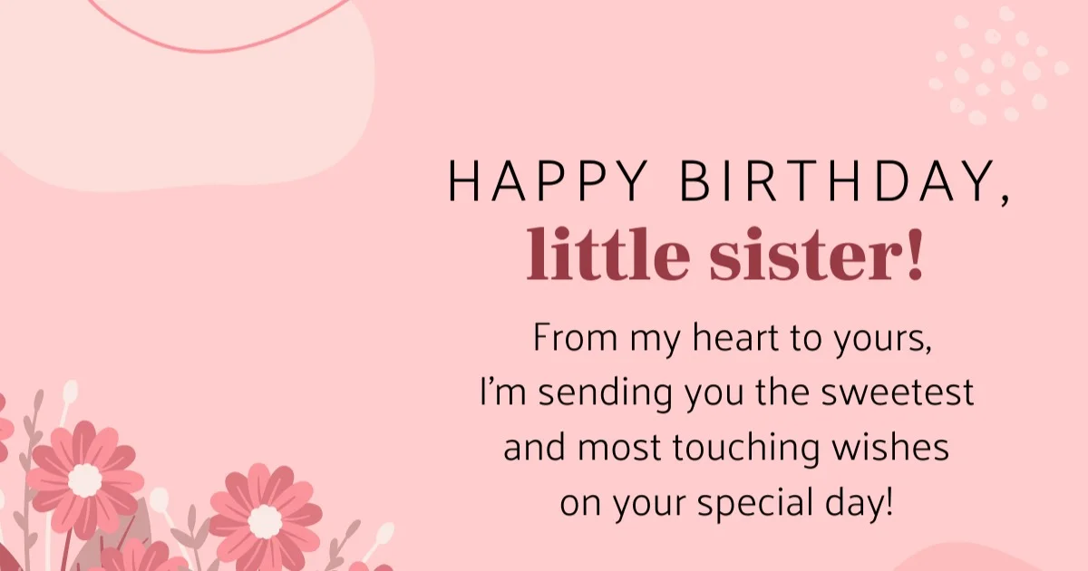 Birthday Wishes to a Sister