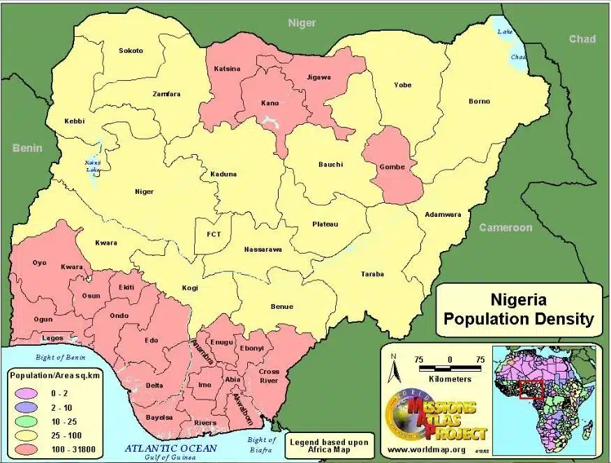 most populated states in nigeria